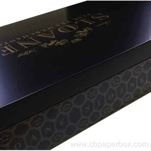 Custom Made Black Printed Wooden Tea Box Packaging